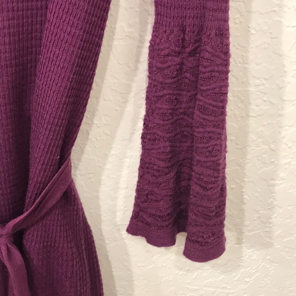 MISSONI open knit long tie waist cardigan thin XS - Picture 3 of 8